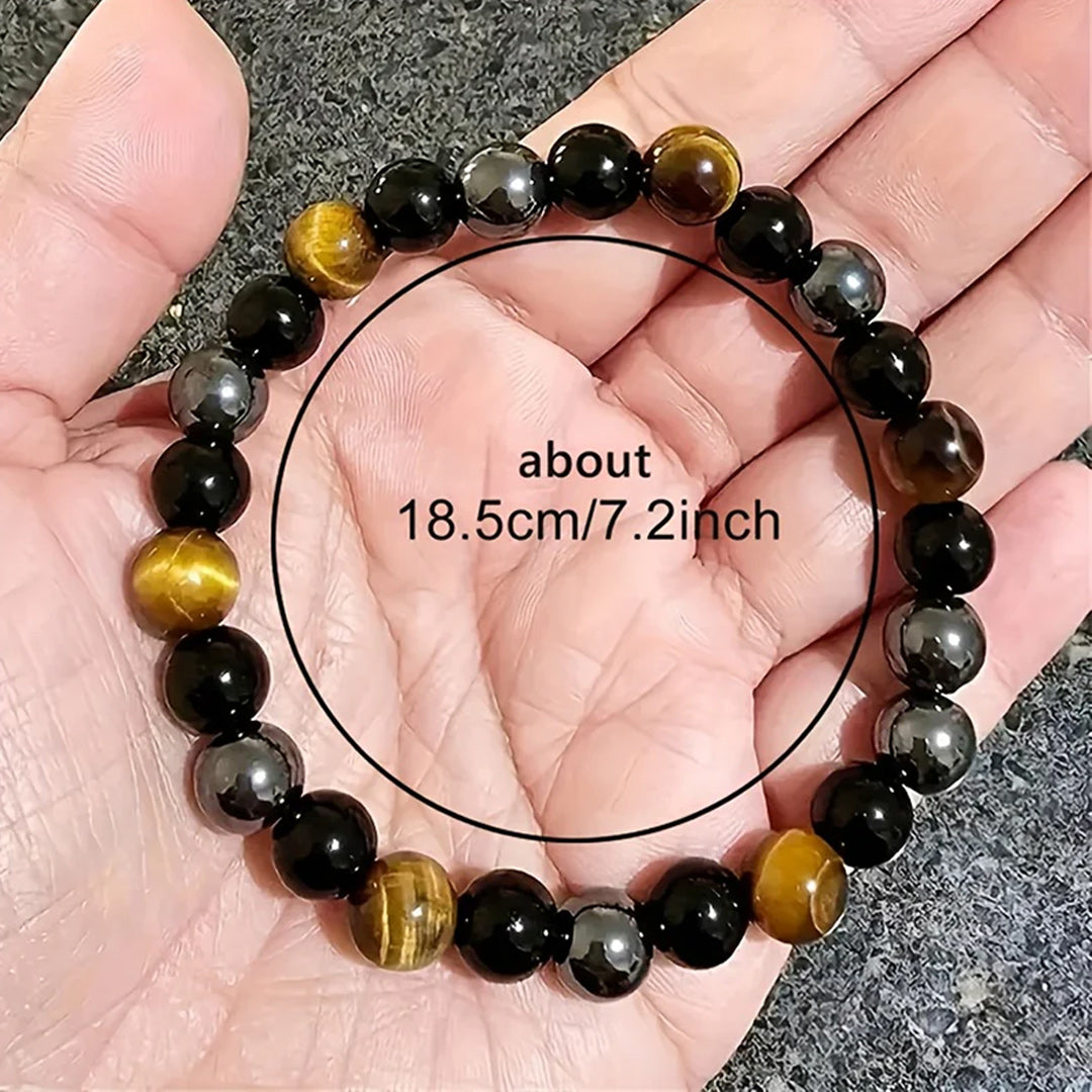 Triple Protection Bracelet For Power, Protection & Balance : Pre-Energized + Authentic + Certified by Mistic Manisha
